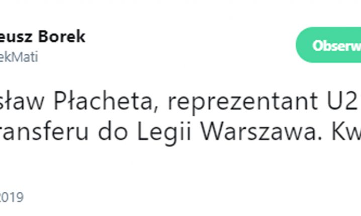 Piłkarz kadry U21 blisko Legii Warszawa!